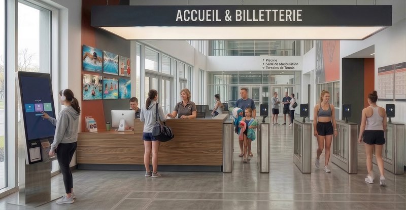 Espace accueil et billetterie équipé par Sports-Ticket.pro